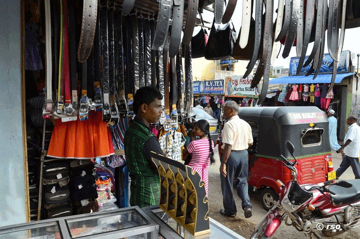 Gürtelverkäufer in Jaffna