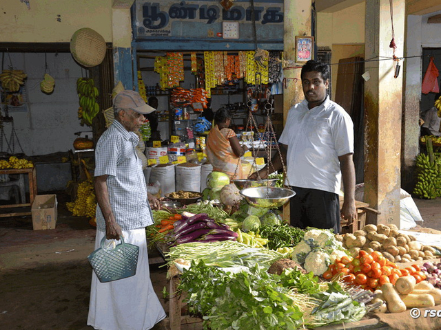 Gemüseverkäufer in Jaffna