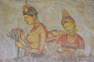 Gemälde der Sigiriya Wolkenmädchen