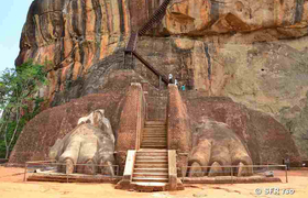 Sigiriya Treppe zur Festung