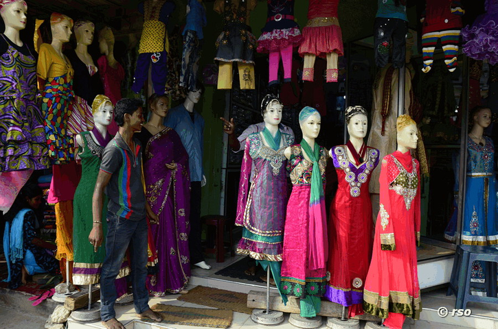 Kleiderverkäufer in Jaffna