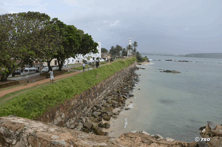 Meer am Holländischen Fort in Galle Sri Lanka