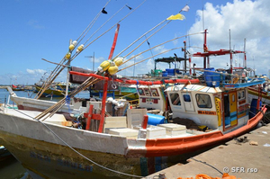 Boot im Hafen von Trincomalee